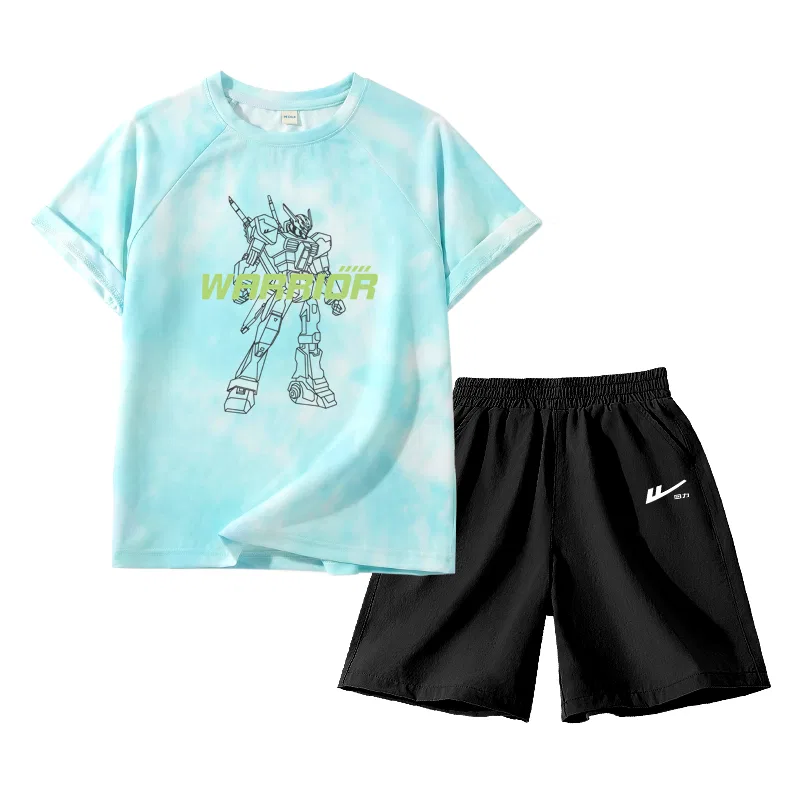 Детский спортивный комплект с принтом, Casual Sportswear, WARRIOR