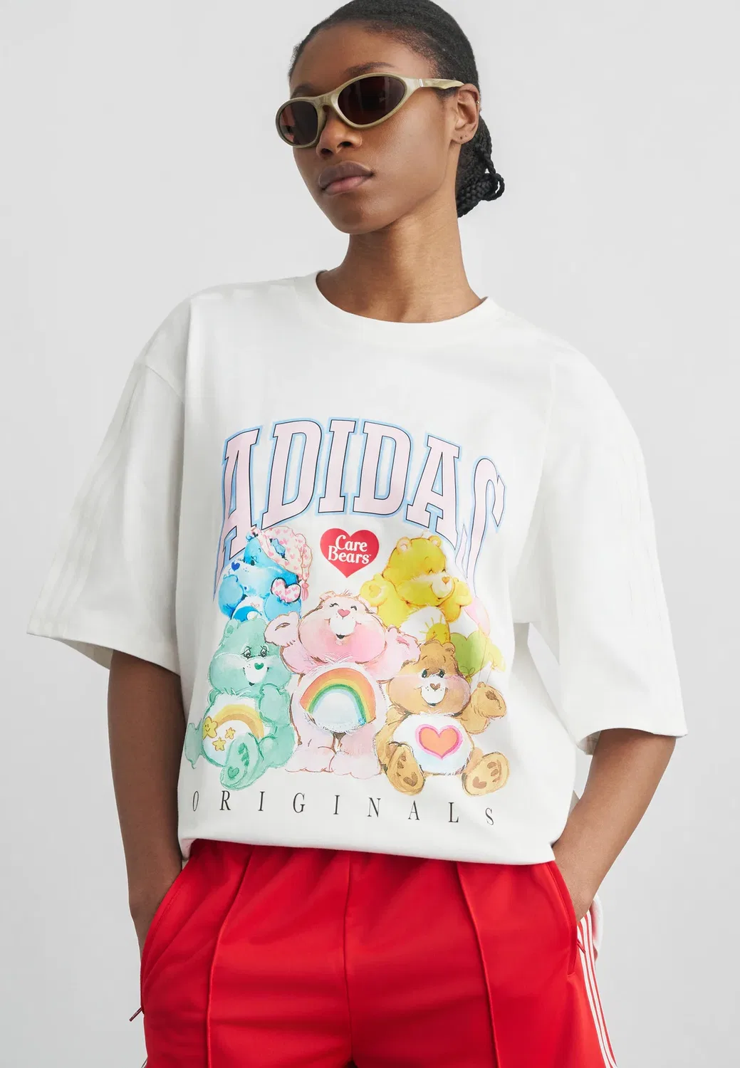 Футболка - футболка с принтом Adidas Originals, White