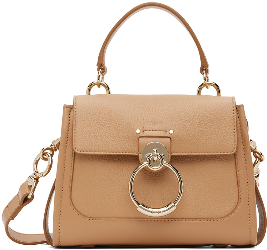 

Мини-сумка Tess Day Bag светло-коричневого цвета Chloé, Коричневый, Мини-сумка Tess Day Bag светло-коричневого цвета Chloé