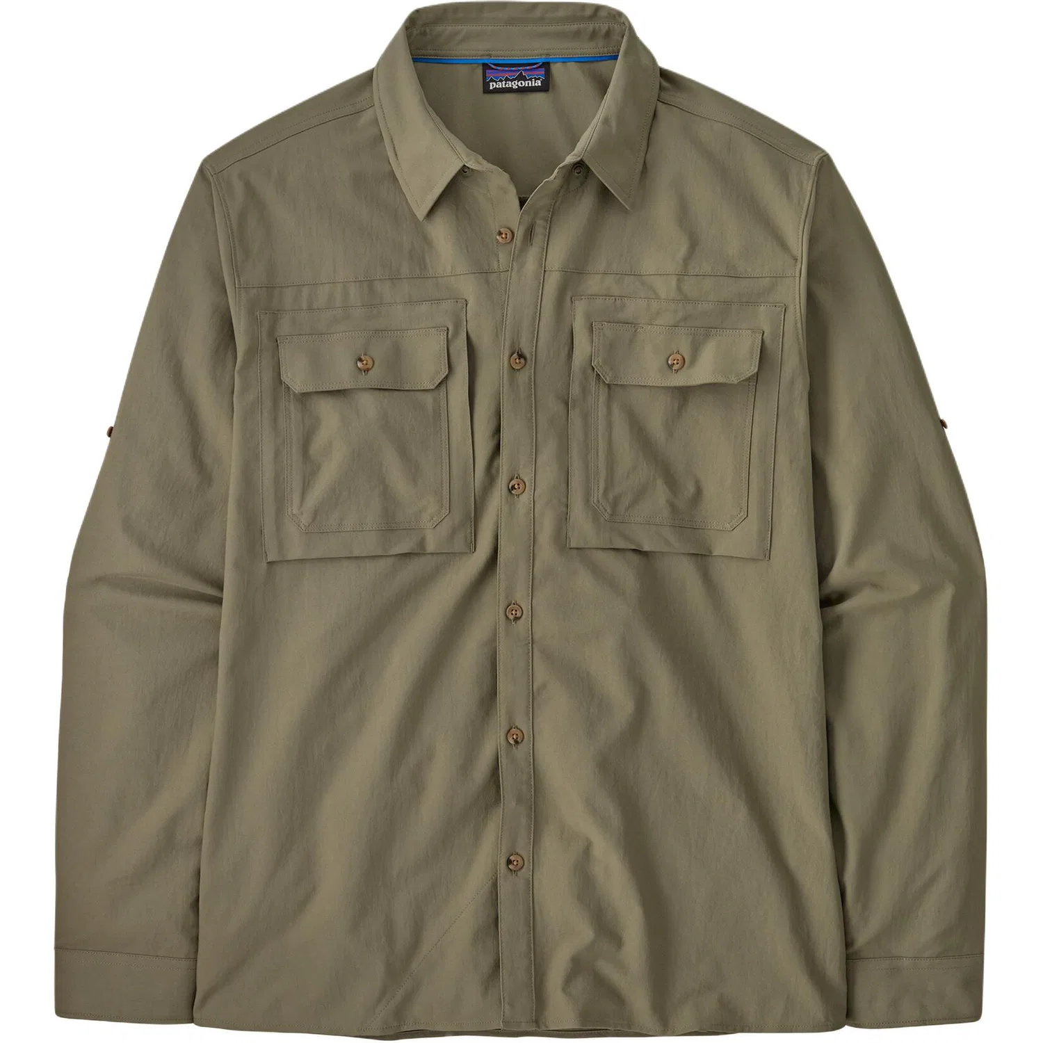Мужская рубашка с длинным рукавом с двумя карманами Patagonia, River Stone Green/RVGN