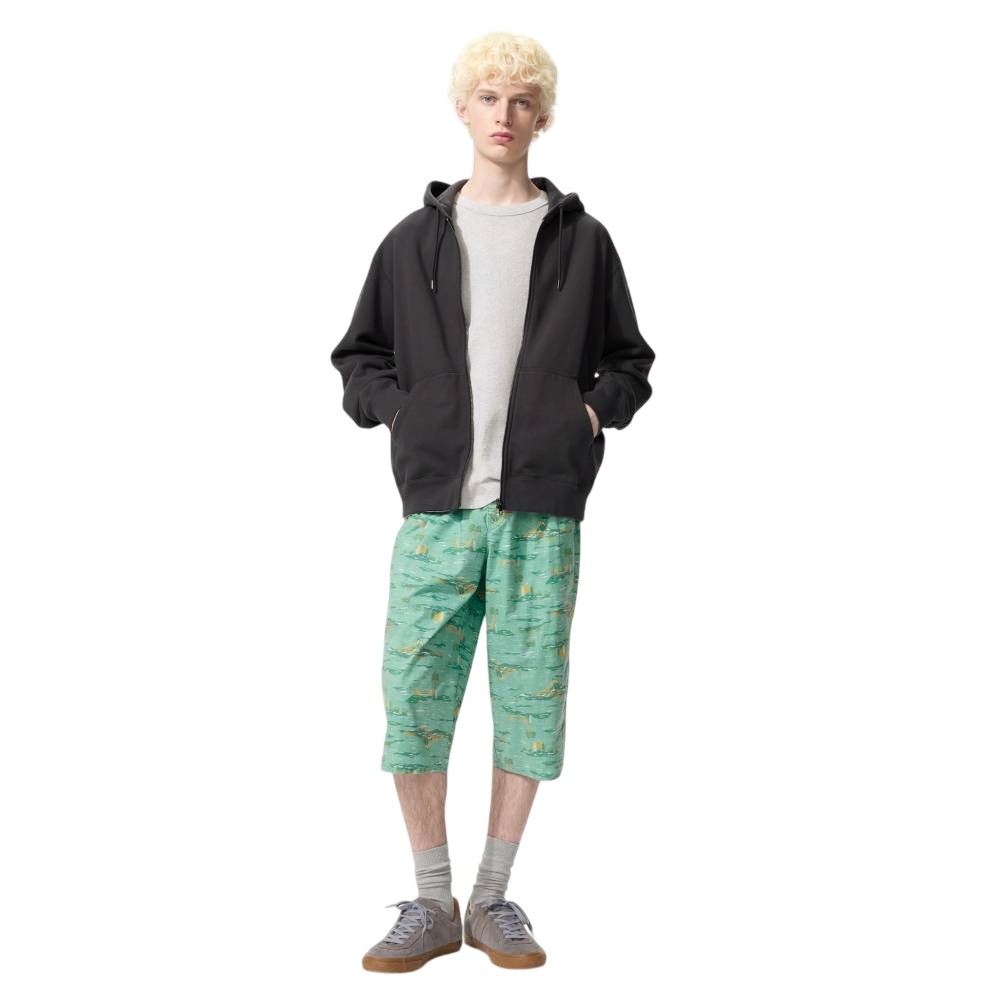 Домашние шорты Uniqlo Island Front Opening, 54 зеленый