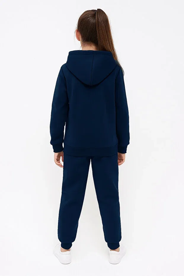 Детский спортивный костюм для девочек с принтом London Let'S Wear, Navy Blue — фото 2