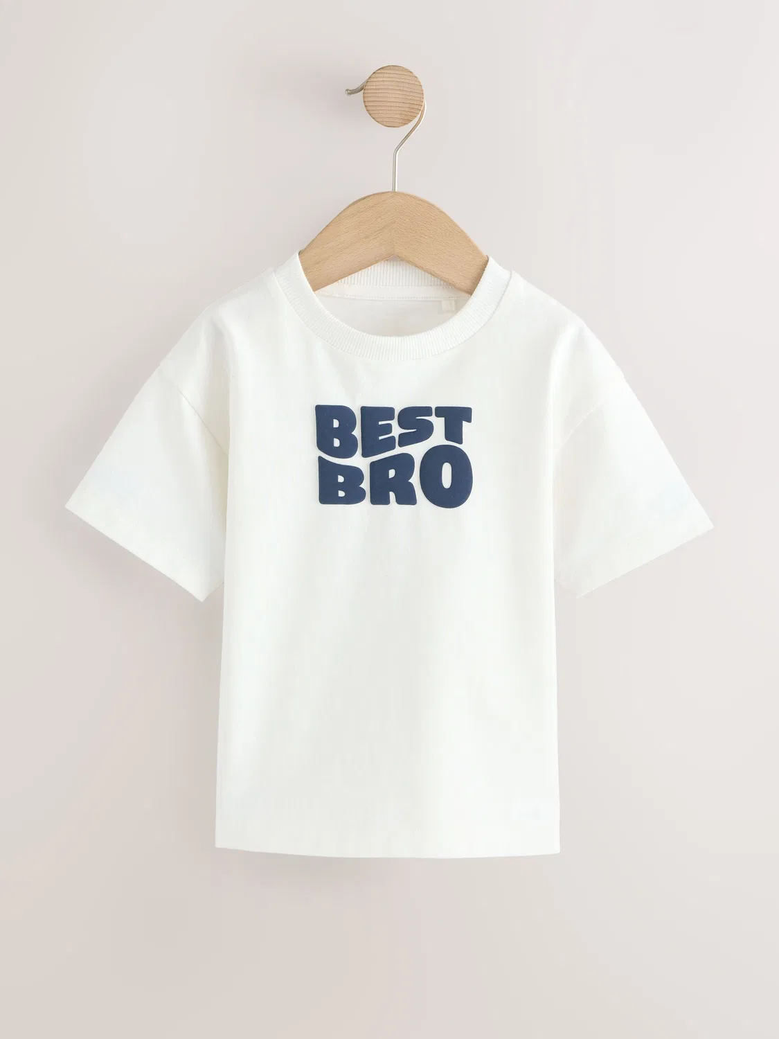 Футболка с принтом Best Bro Next, белая