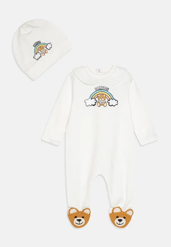 Детский комбинезон Moschino, цвет cloud