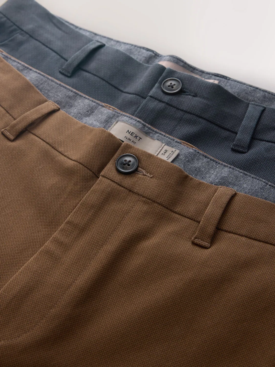 Брюки чинос, 2 шт., Neutral/Navy Next — фото 4