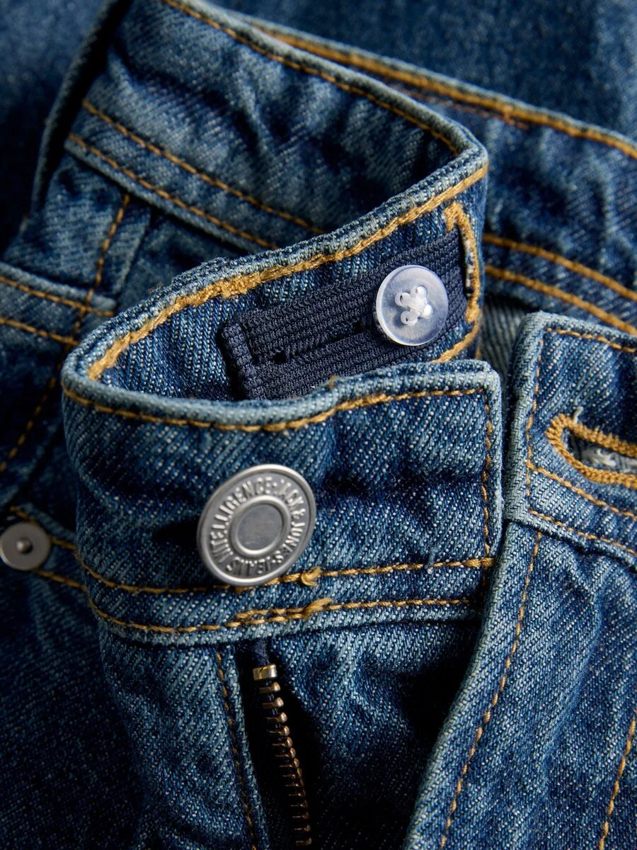 Джинсы Jack & Jones Junior свободного кроя 'JJIChris JJCrew' синего цвета — фото 4