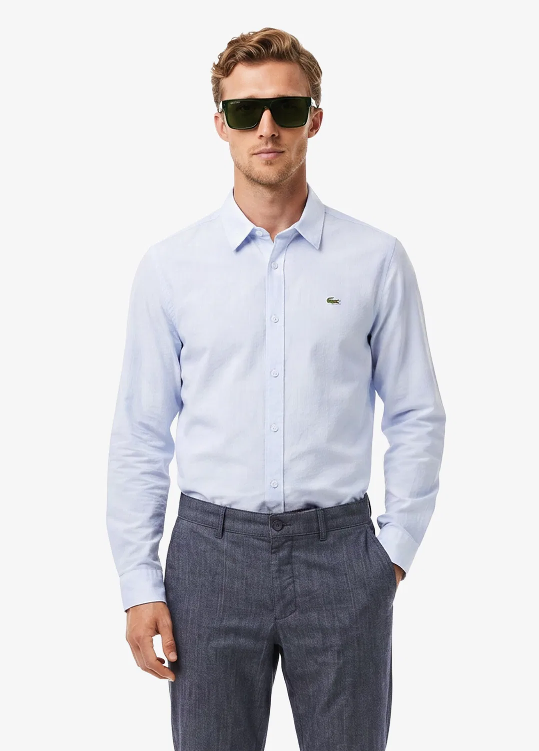 Чинос Slim Fit Lacoste, blue — фото 2