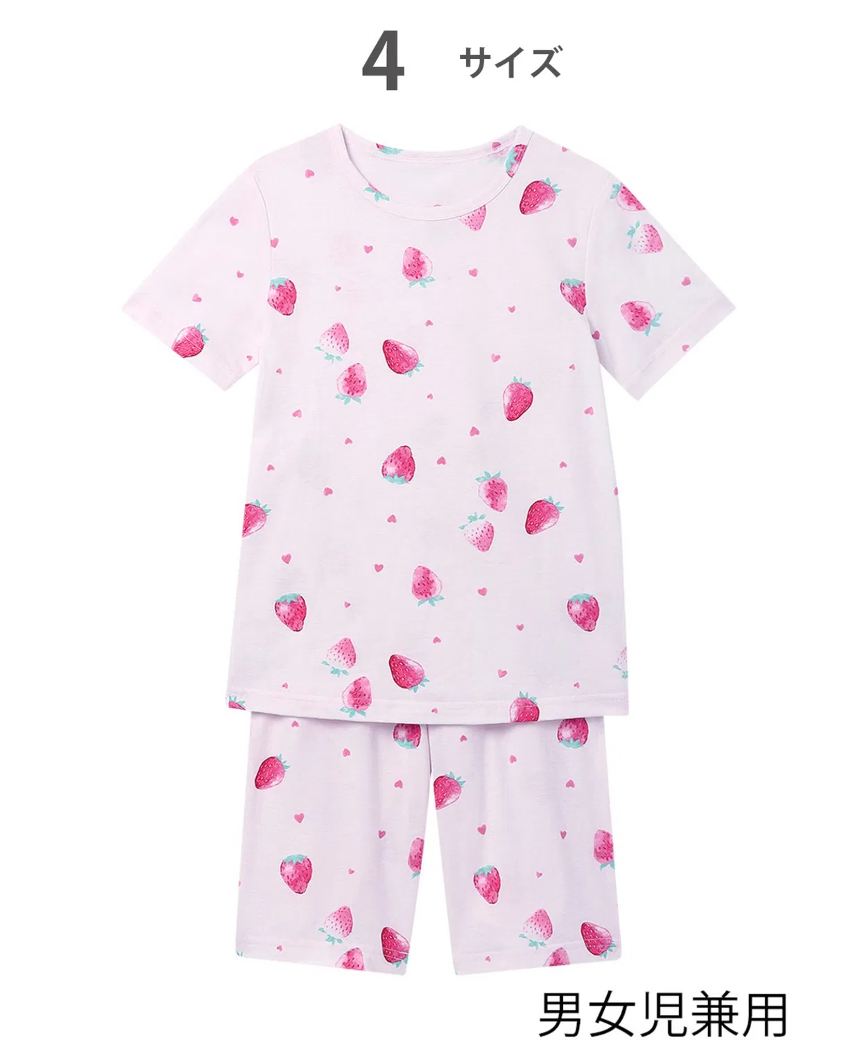 Детская пижама с коротким рукавом и шортами Strawberry Pink WACOAL KIDS BABY, Pink