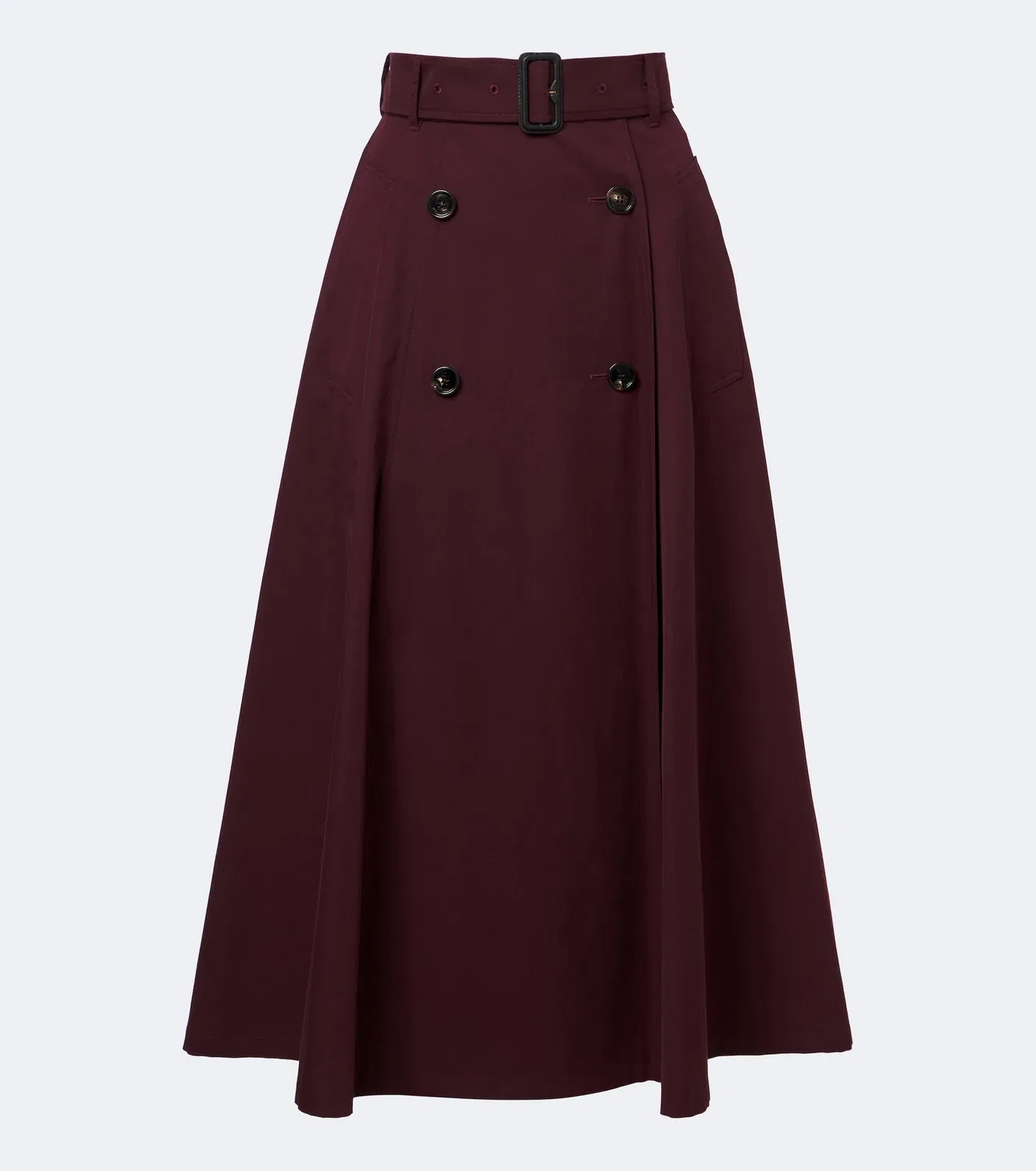 Юбка миди хлопковая Burberry, красный