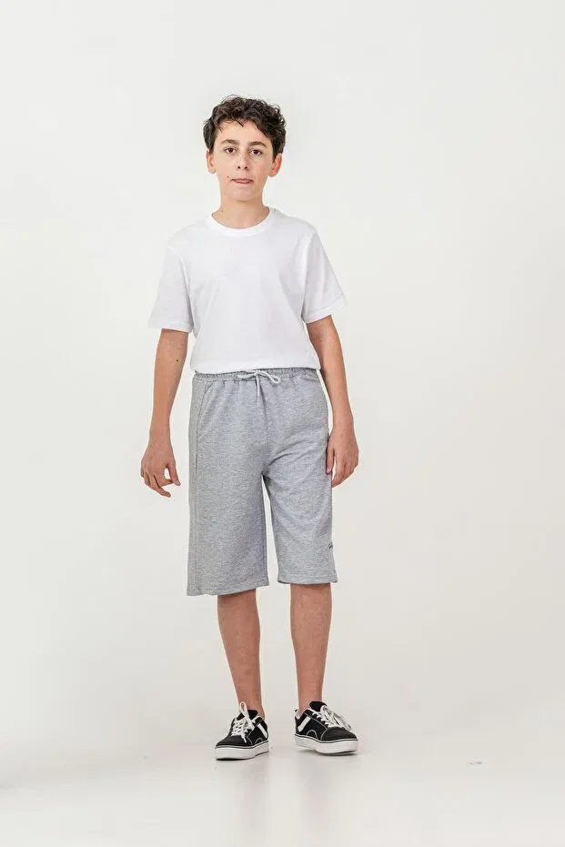 Детские шорты для мальчиков с вышивкой Mışıl Kids, Gray