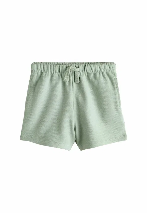Шорты хлопковые Regular fit - textured 3 pack - shorts Next sage green, soft yellow, pastel stripe, зеленый/желтый — фото 3