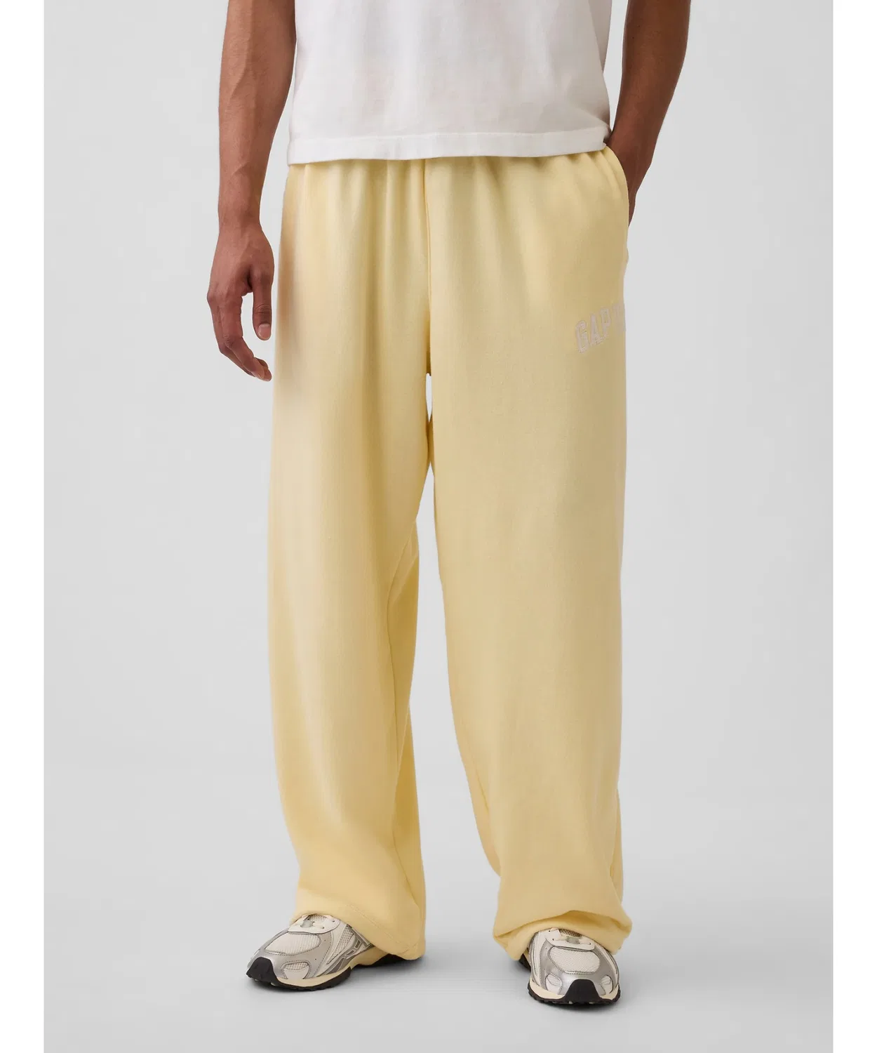 Мужские/Женские свободные спортивные штаны из футера с логотипом GAP1969 GAP, Yellow