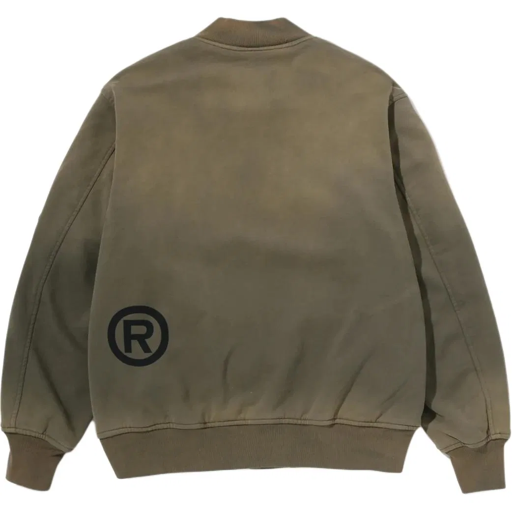 Детская куртка-бейсболка с воротником A BATHING APE, Army Green — фото 3
