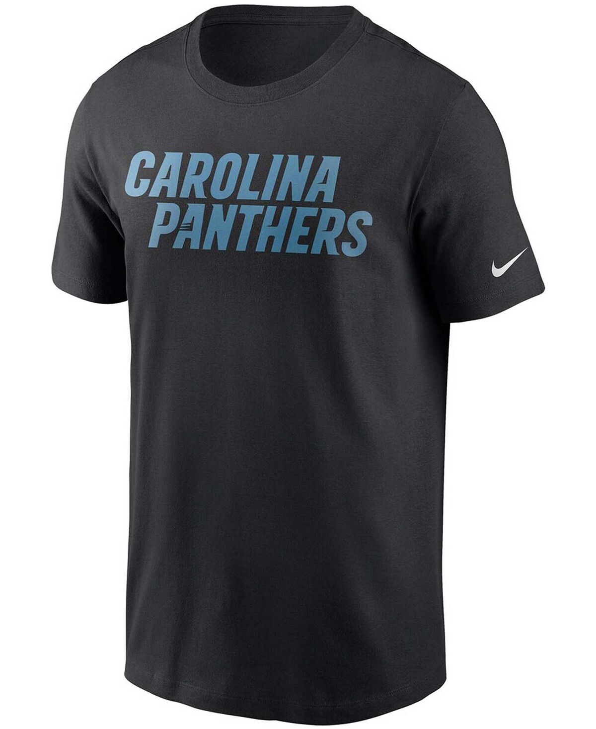 Мужская черная футболка с надписью carolina panthers team Nike, черный — фото 3