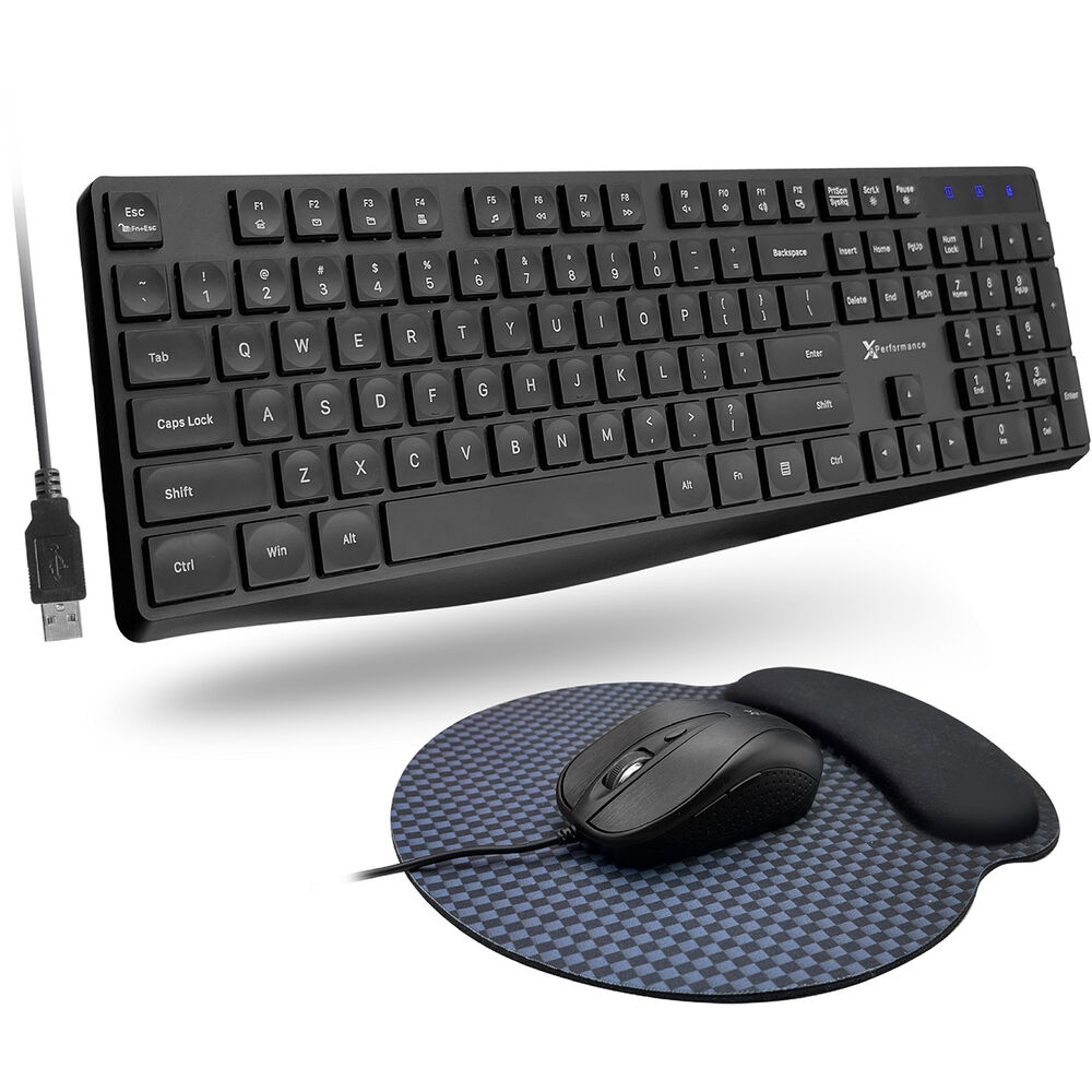 

X9 Performance полноразмерная USB-клавиатура и мышь с ковриком для мыши для Windows