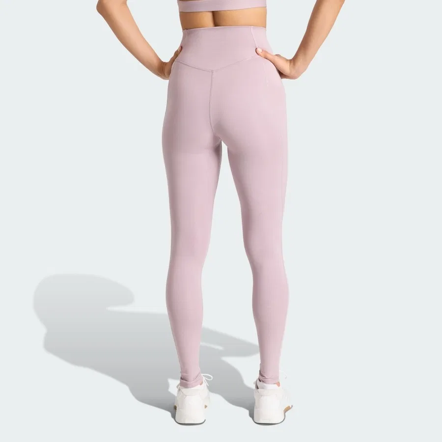 Спортивные леггинсы с карманом Optimé Essentials Stash Pocket Full-Length adidas, Светло-зеленый — фото 2