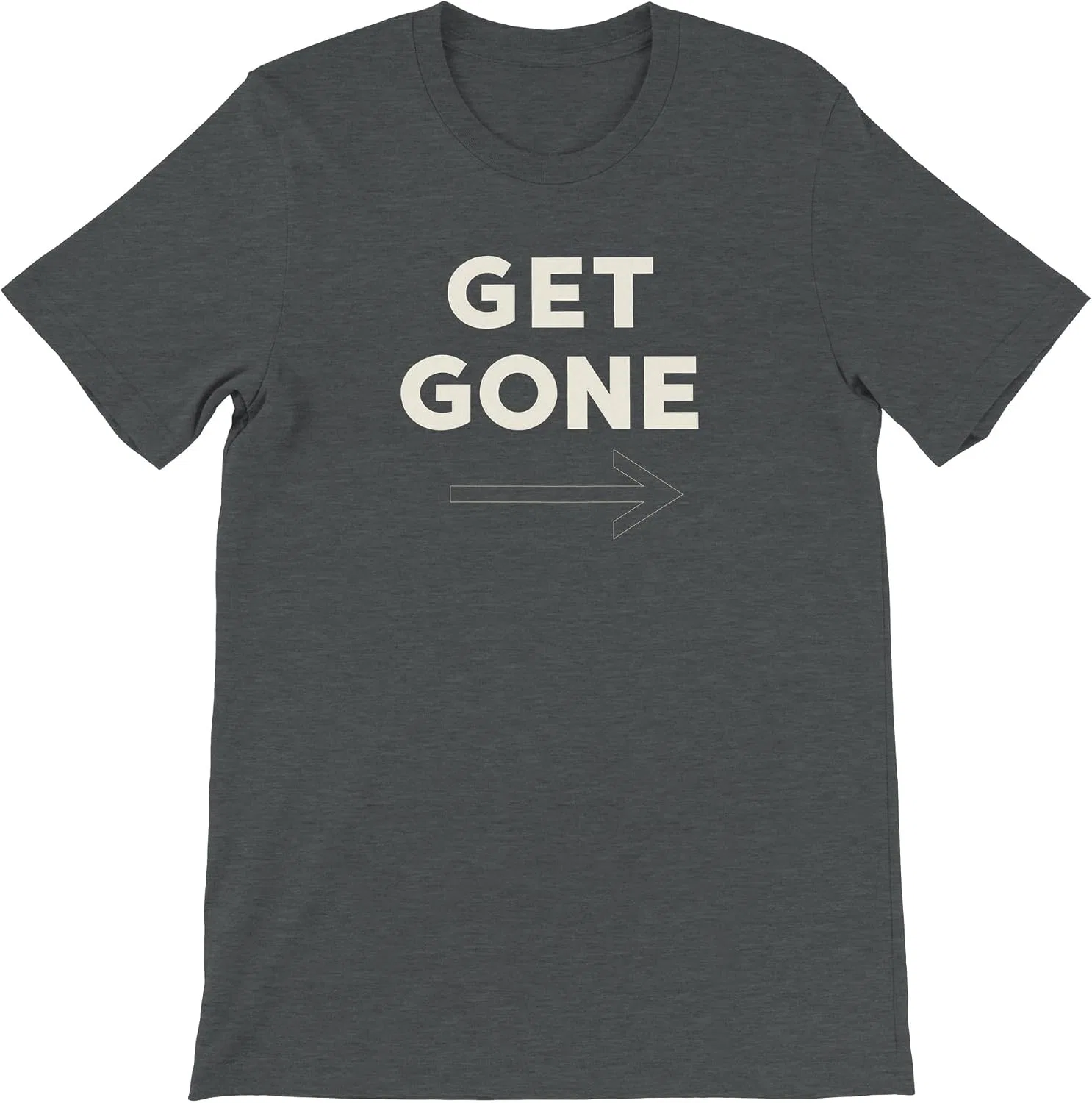 Женская футболка с круглым вырезом GET Gone, Dark Grey Heather