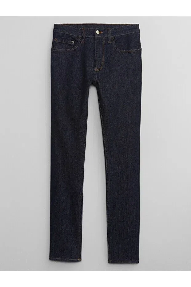Мужские джинсы скинни Gap, Navy Blue-000 — фото 2