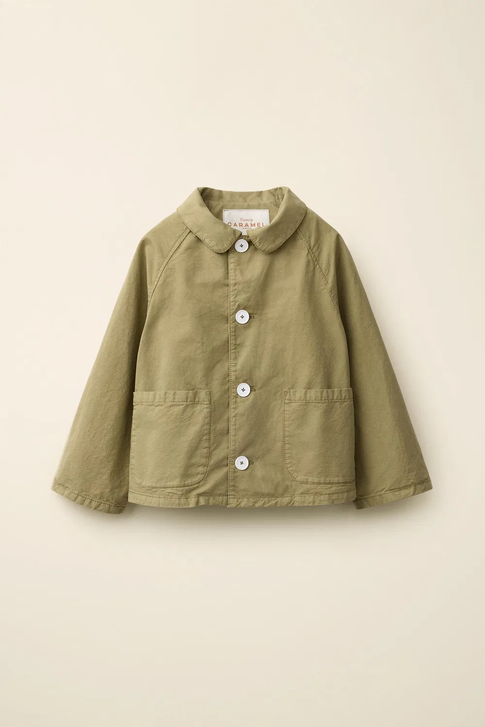 Короткий тренч, созданный в сотрудничестве Caramel London и Zara, Khaki