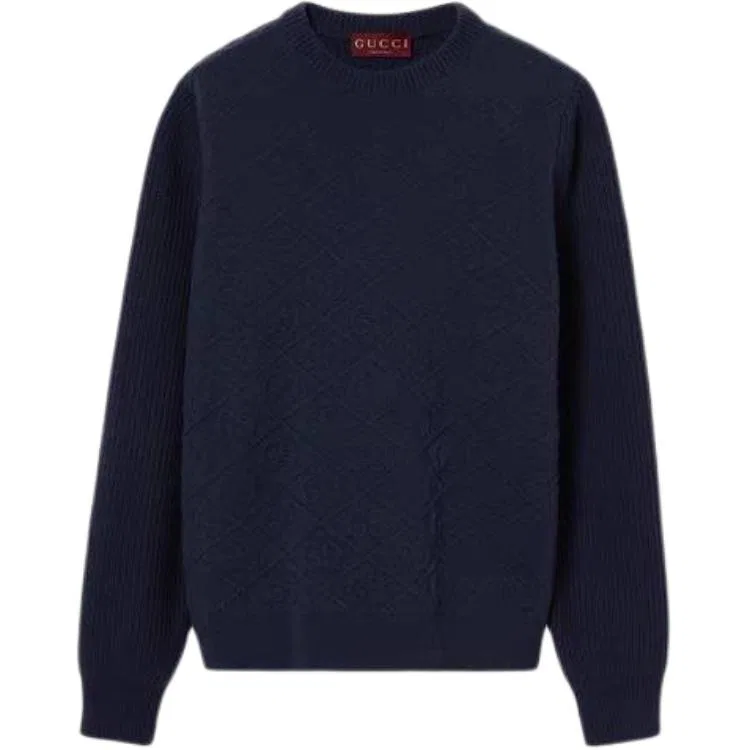 Свитер GUCCI FW24 Marine Blue мужской