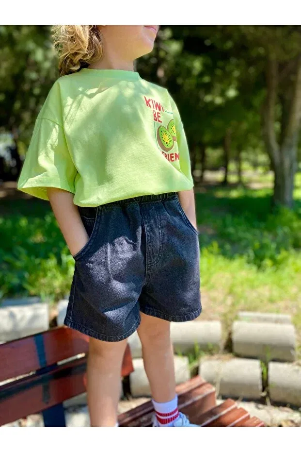Детская футболка с принтом Padri Kids, Green — фото 4