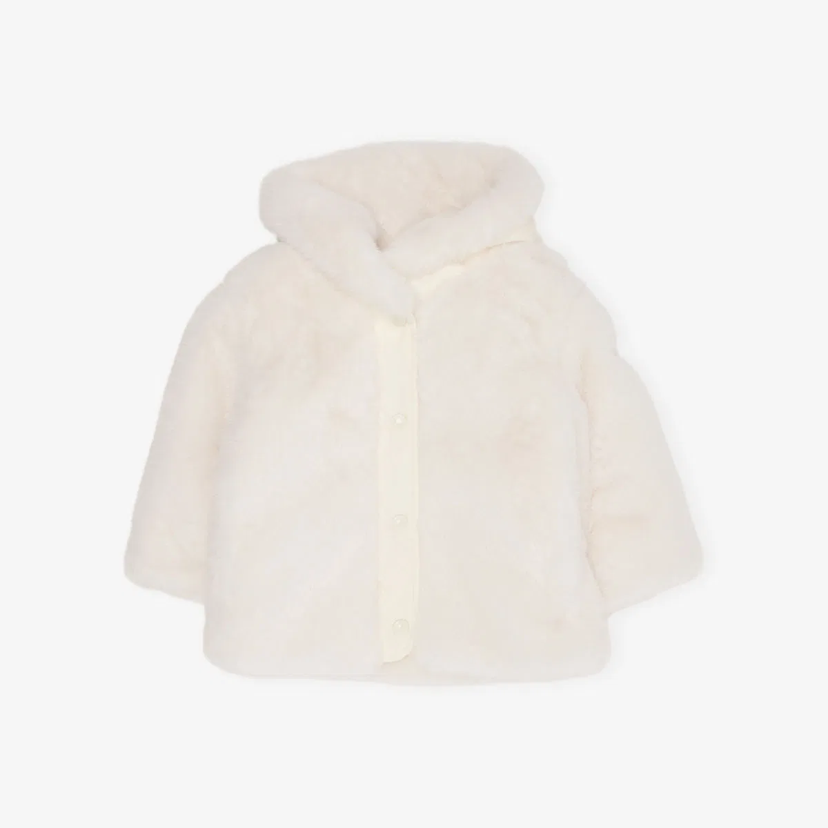 Куртка Viona с капюшоном из искусственного меха, размер 6-12 месяцев Moncler, натуральный