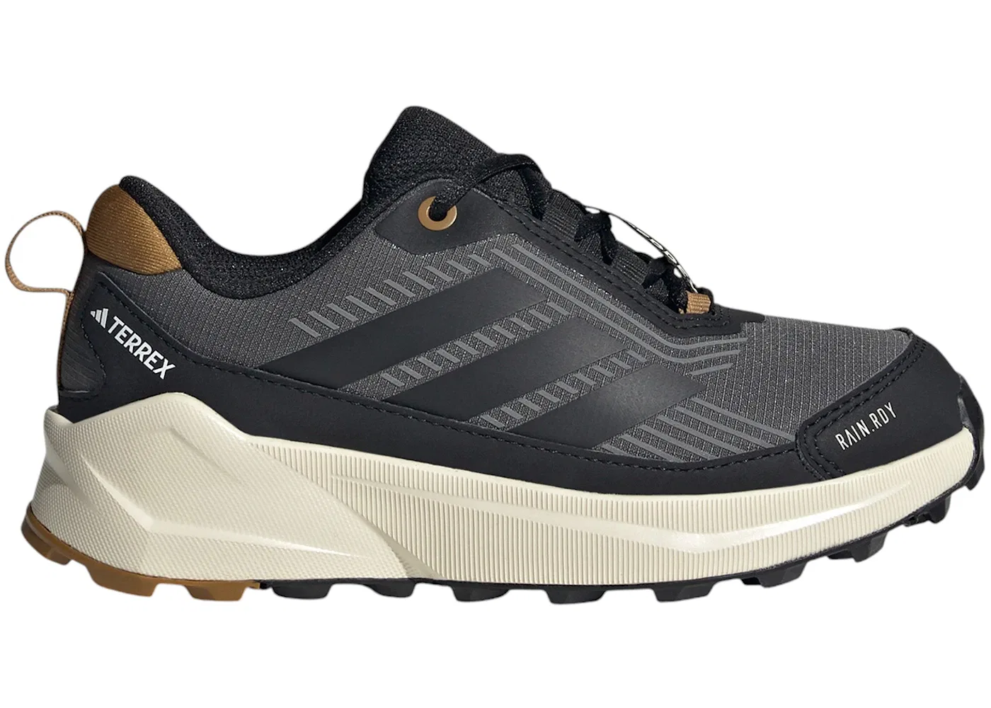 Детские кроссовки для бега по бездорожью с водонепроницаемым верхом Adidas Terrex Trailmaker 2 Rain.RDY, Grey Six Core Black Bronze Strata