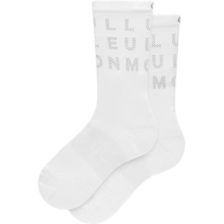 Детские носки с высокой посадкой Power Stride Lululemon, White