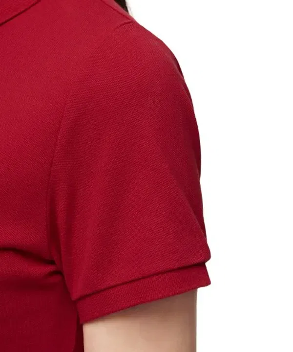 Футболка поло с сетчатой вставкой Polo Ralph Lauren, красный — фото 4