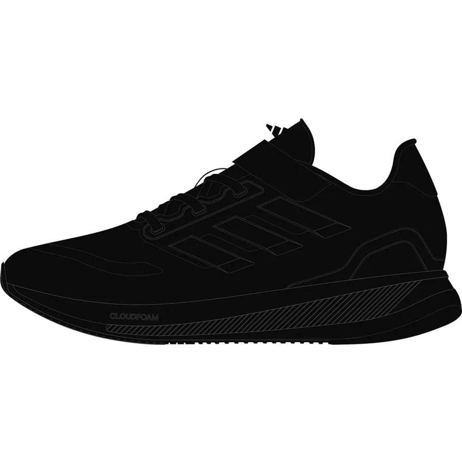 Кроссовки детские с липучкой RUNFALCON 5 EL C adidas, Черный