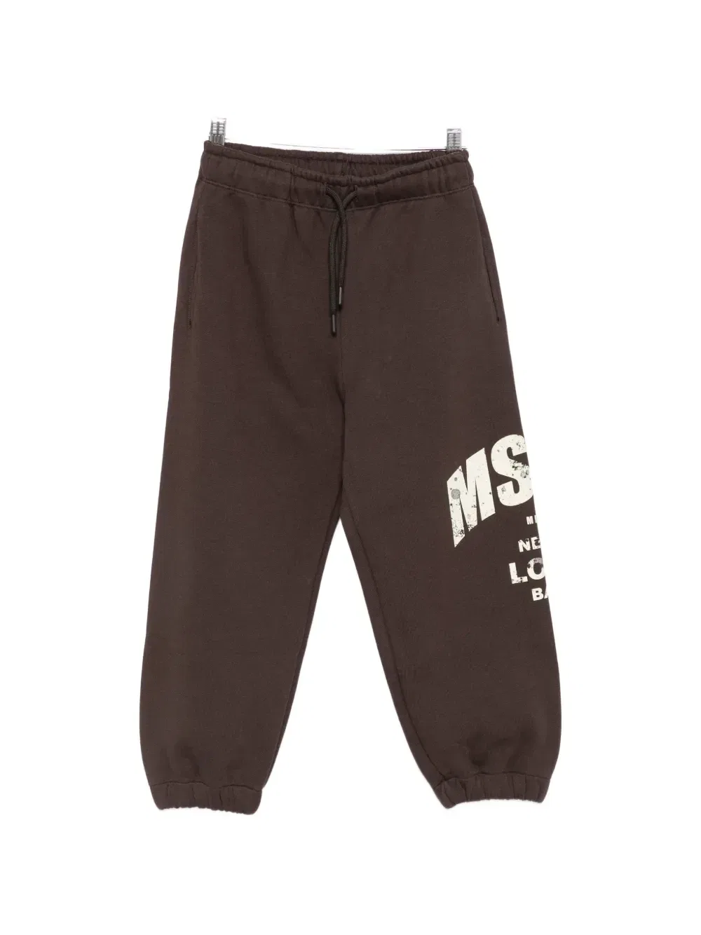 Спортивные брюки с логотипом Msgm Kids, коричневый