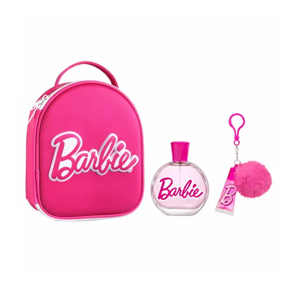 Детский парфюмерный набор с туалетной водой и блеском для губ рюкзак Barbie, 100 мл