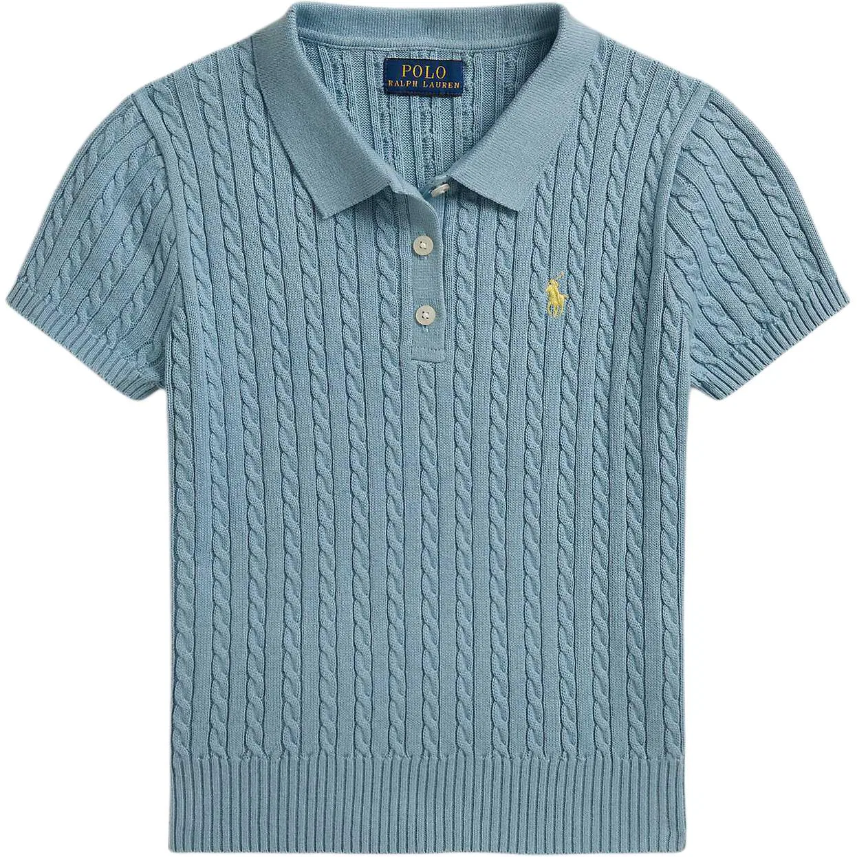 Детский свитер с воротником-поло Polo Ralph Lauren, Blue
