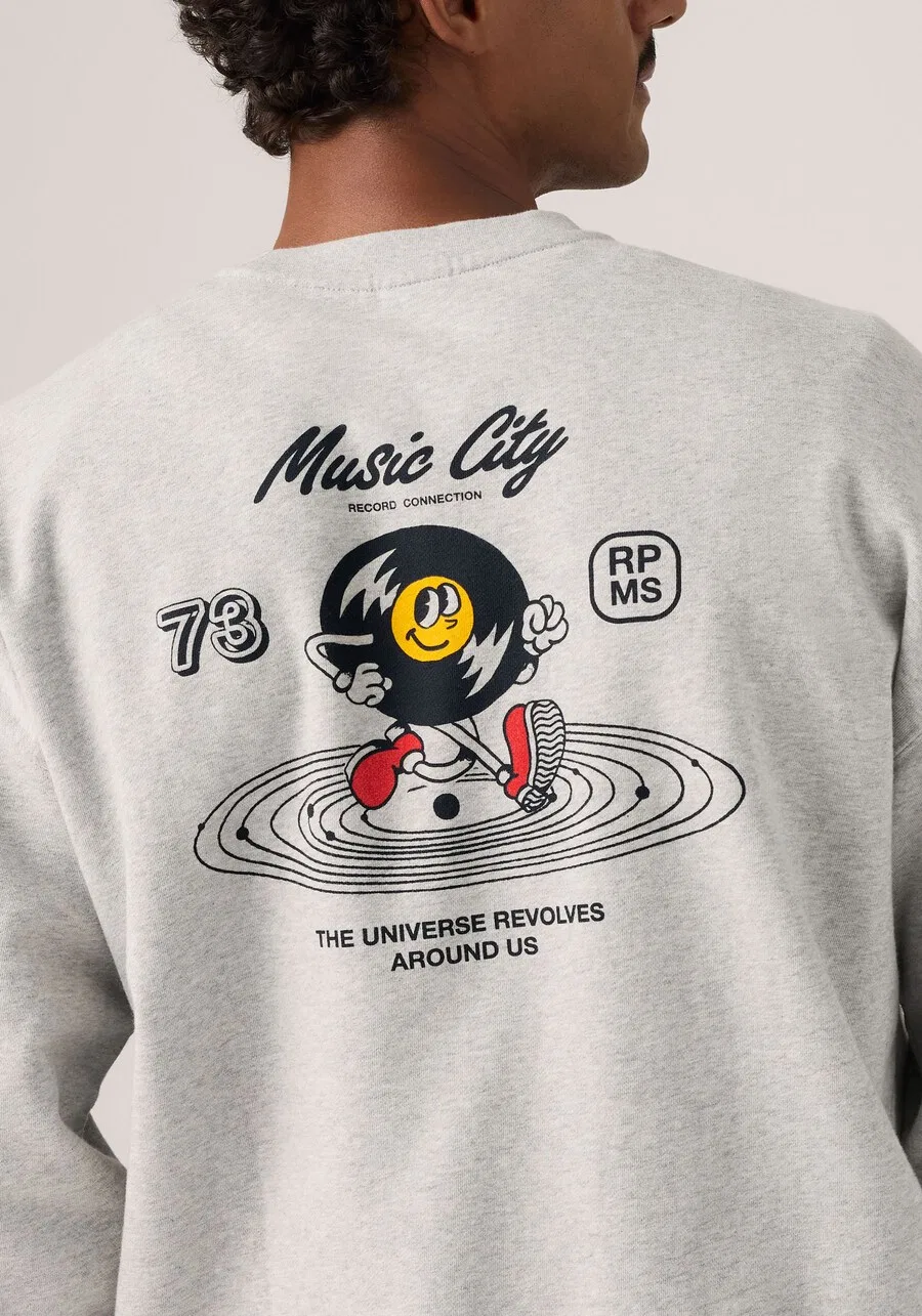 Толстовка LEVI'S серого цвета — фото 3