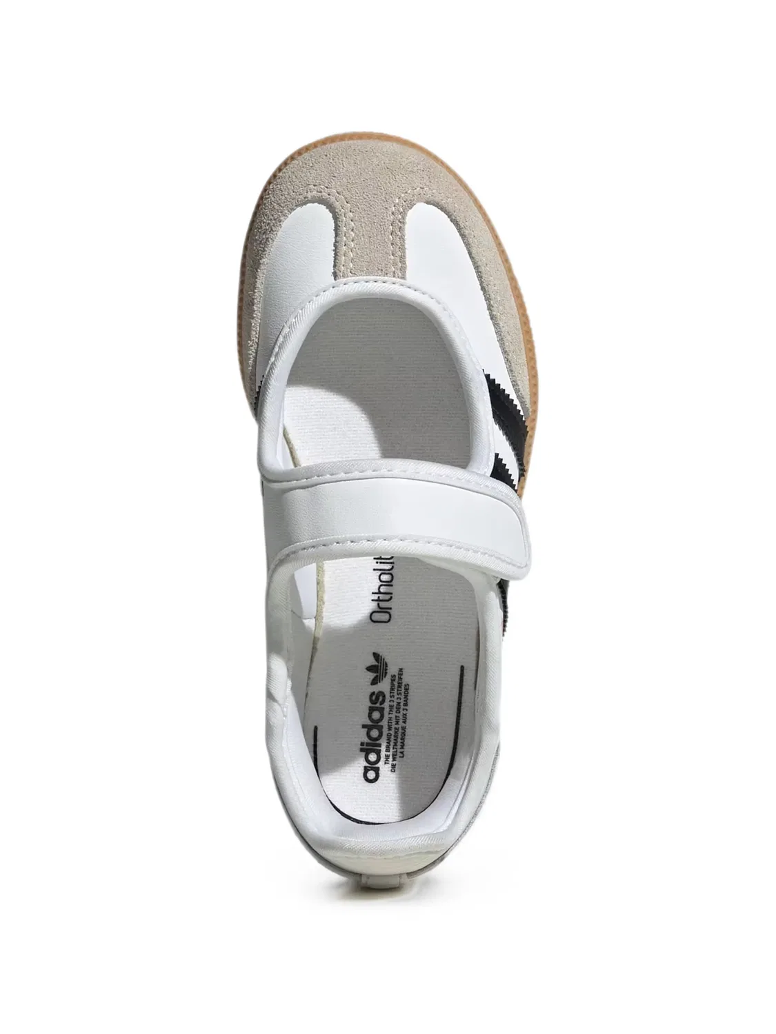 Кроссовки Samba Jane на липучках Adidas, белый — фото 3
