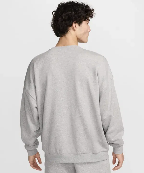 Свитшот оверсайз из флиса Club Fleece, Nike, темно-серый — фото 2
