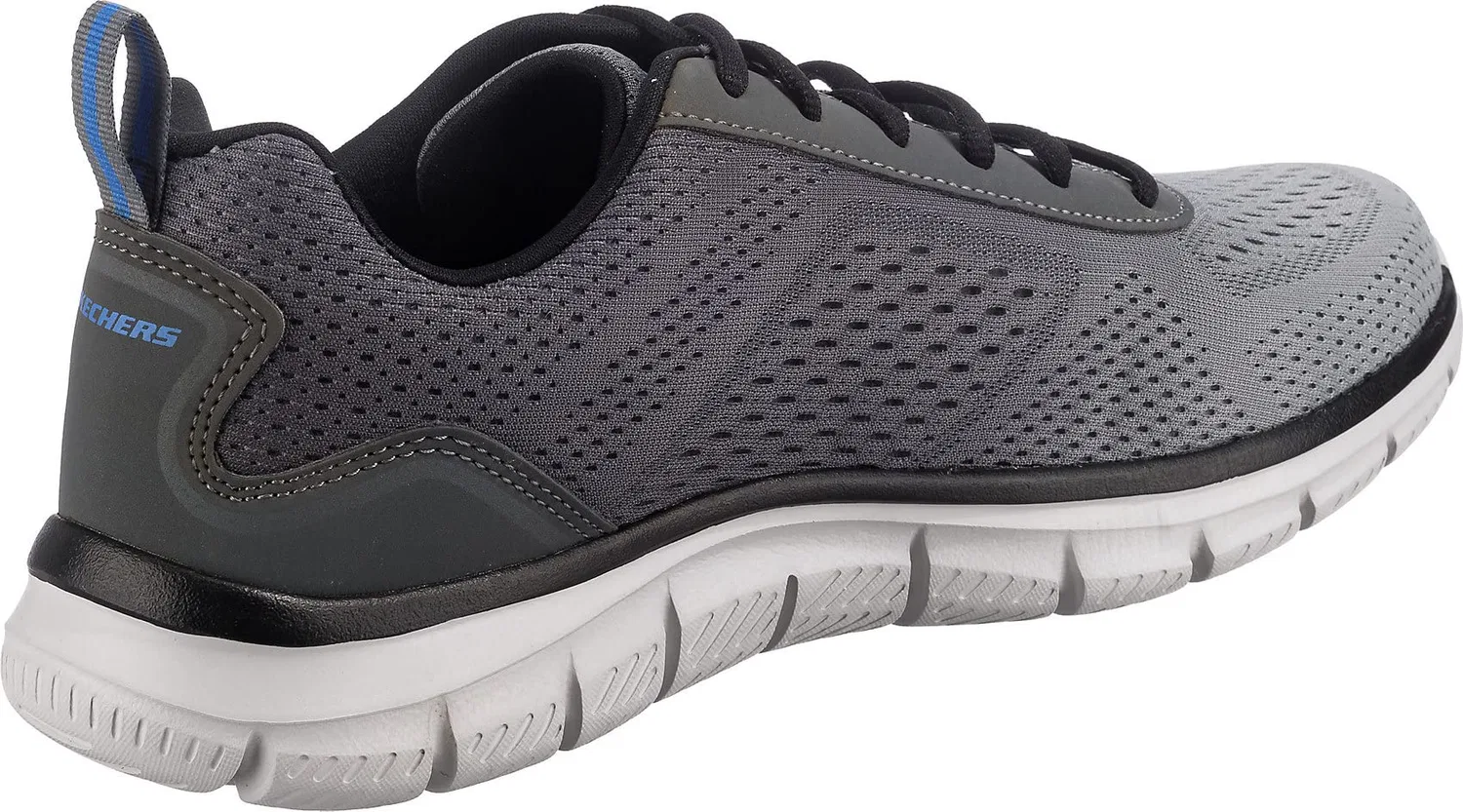 Детские кроссовки для мальчиков на шнуровке Microspec Max Advance Skechers, Grey — фото 4