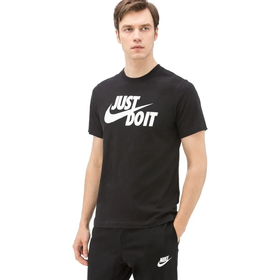 Мужская футболка с принтом Sportswear Jdi Nike, Черный — фото 3