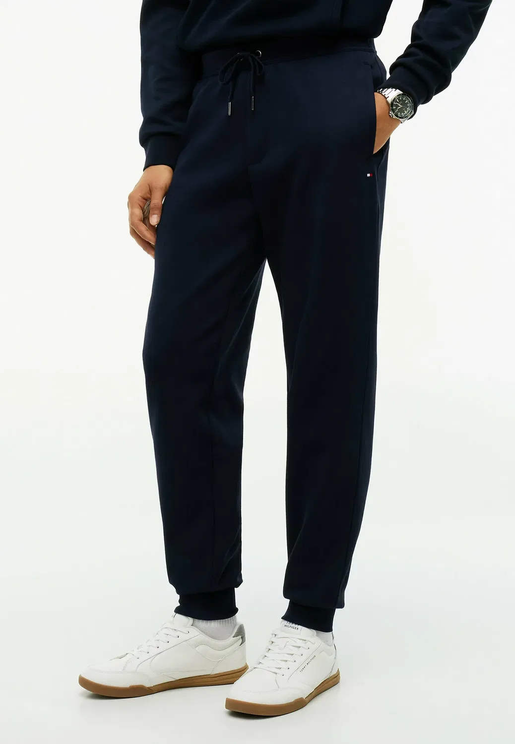 Спортивные брюки Intechno с манжетами - штаны для спортивного костюма Tommy Hilfiger, Navy Blue