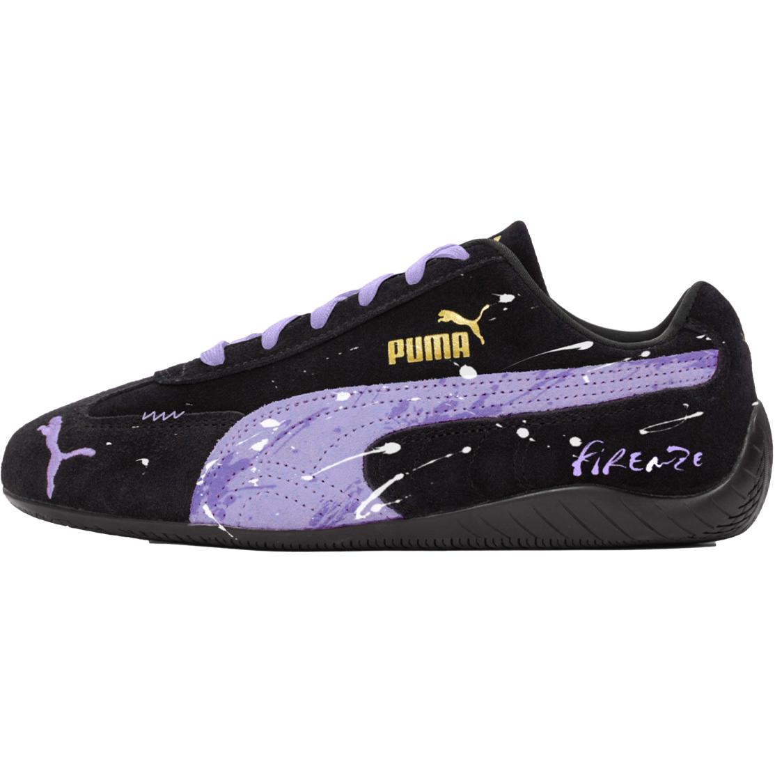 

PUMA Speedcat коллекция устойчивые к истиранию низкие гоночные туфли Unisex Black Purple