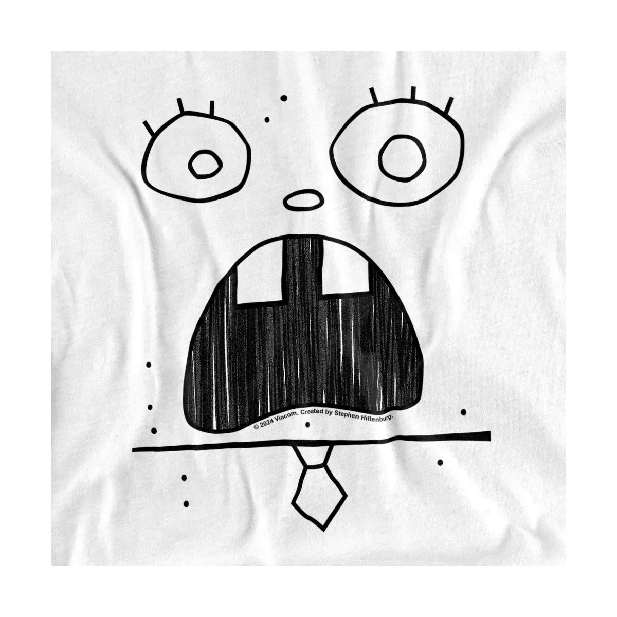 Детское боди с коротким рукавом SpongeBob Doogle Face SpongeBob, White — фото 2