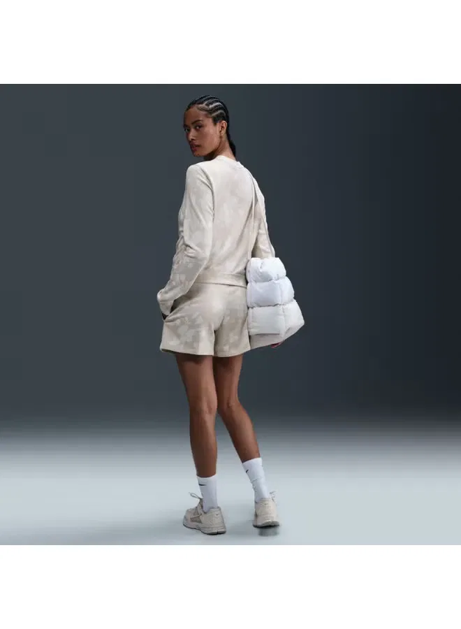 Свитшот с принтом Nike Sportswear Chill Terry, коричневый — фото 4