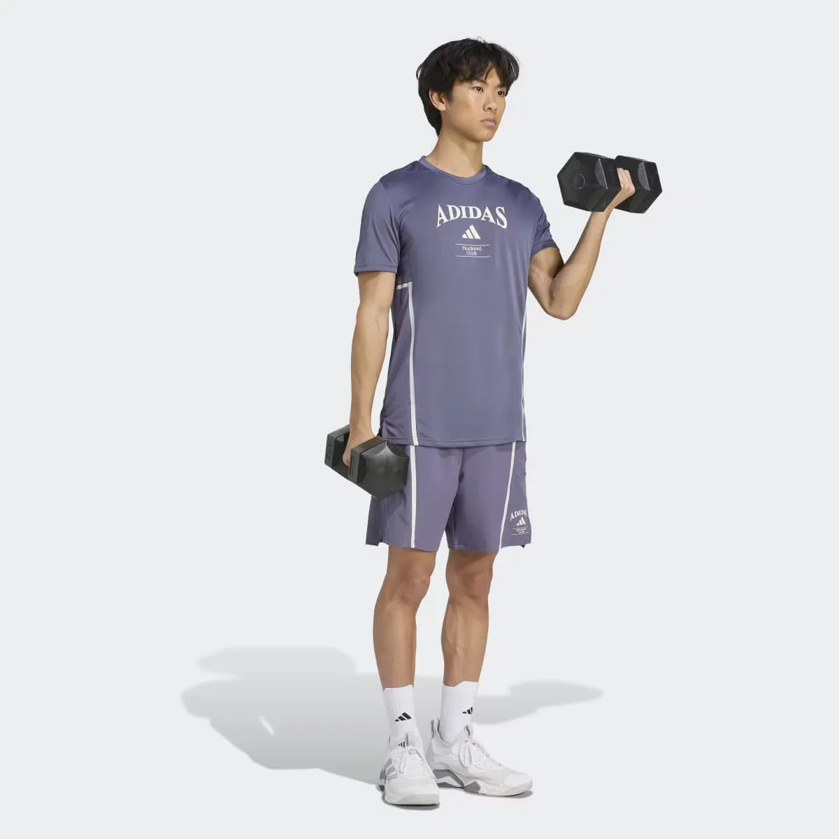 Мужская футболка, Designed-for-Training Legacy, adidas, фиолетовый — фото 3