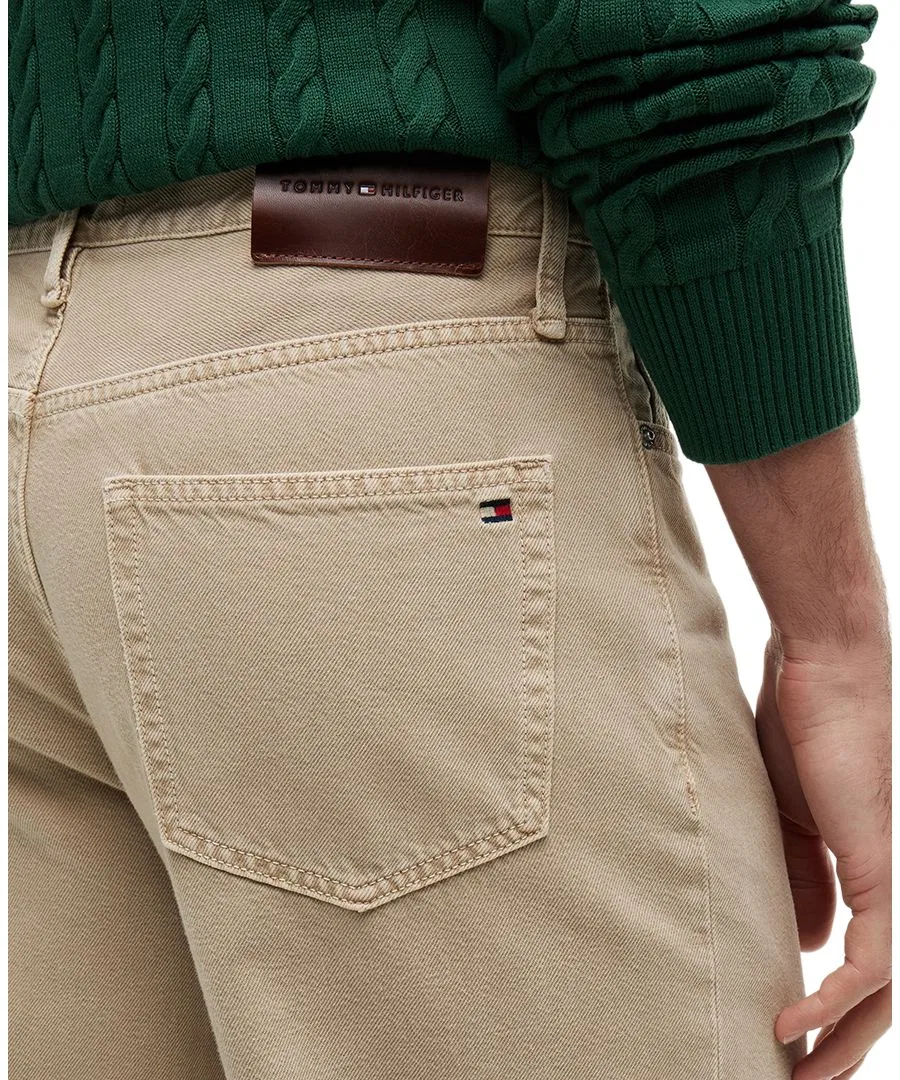 Джинсы прямого кроя River Relaxed-Fit Garment Dyed Denim Tommy Hilfiger, Sandalwood — фото 3