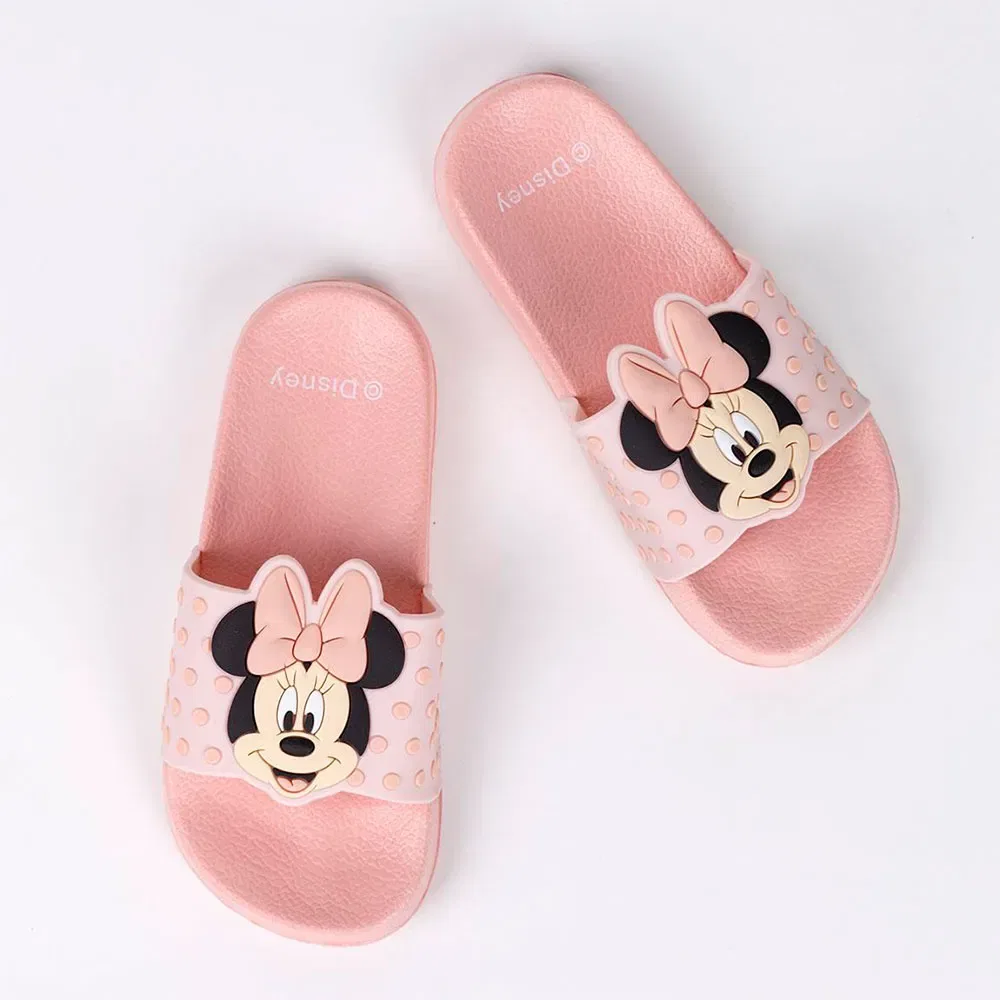 Детские вьетнамки для девочек с принтом Minnie Disney, Pink — фото 2