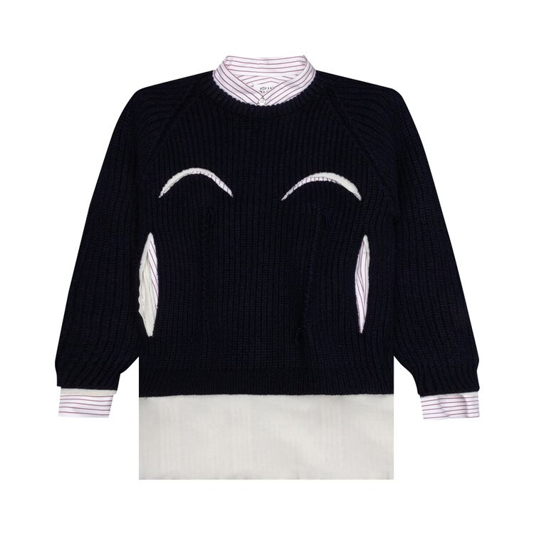 

Джемпер Maison Margiela Cut Out Detail Ribbed Jumper 'White/Midnight', белый