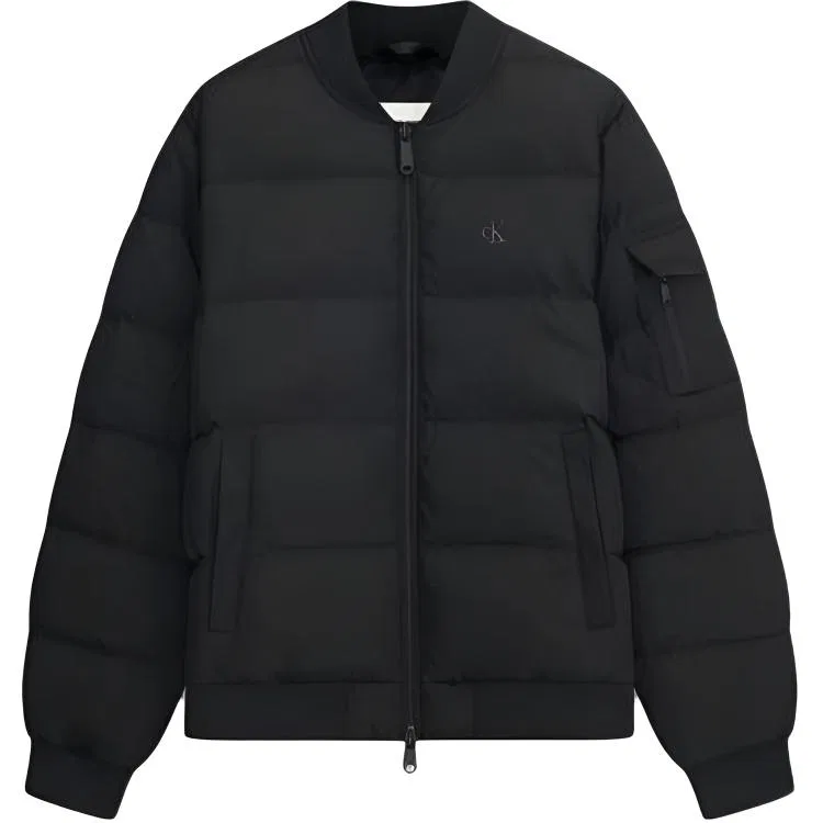Женское пальто-пуховик с воротником-стойкой Calvin Klein, UB1-Space Black
