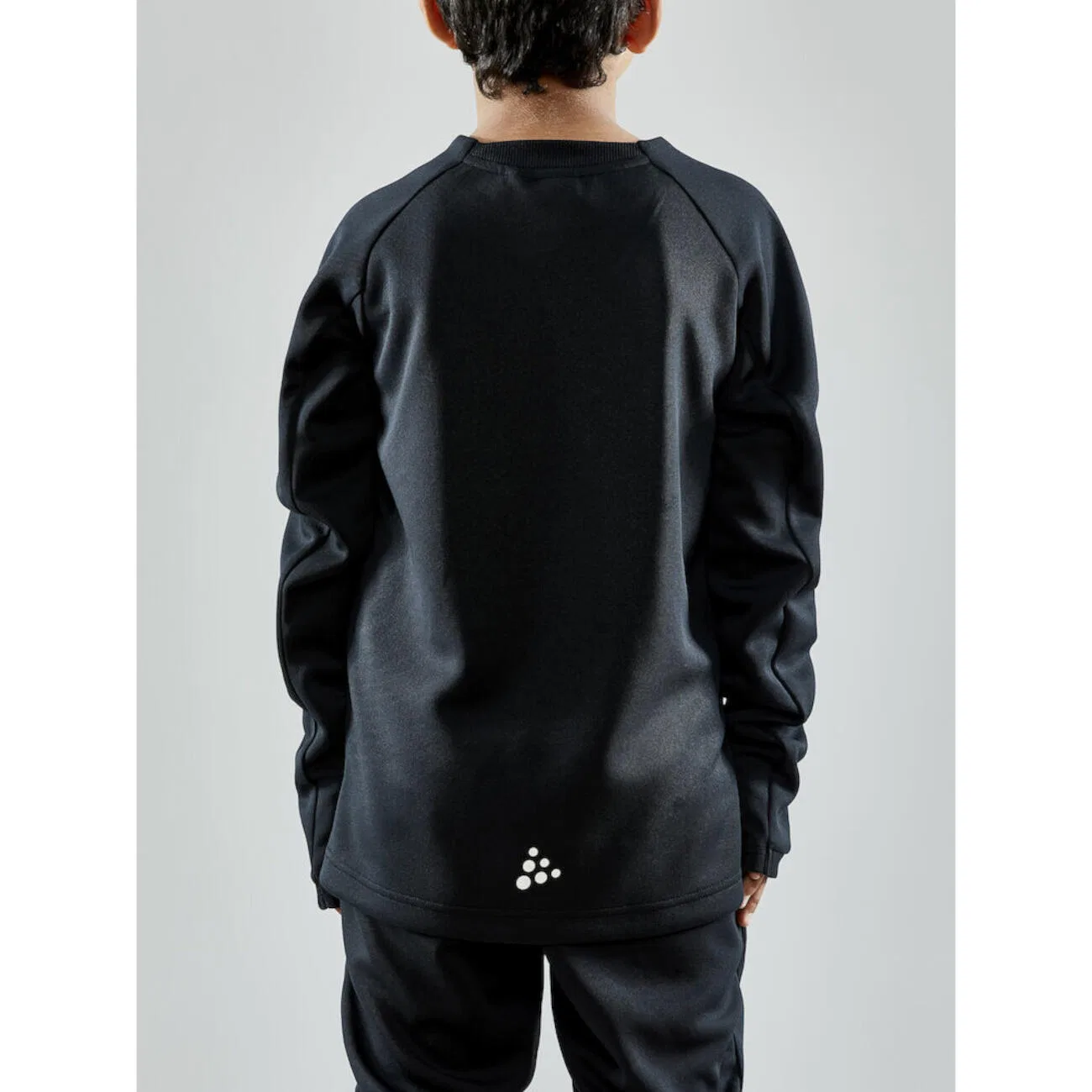 Детский лонгслив с длинным рукавом Evolve Crew Neck Jr Craft, Schwarz — фото 4