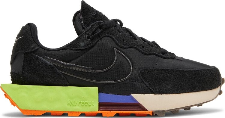 Кроссовки Nike Wmns Fontanka Waffle 'Black Volt', черный