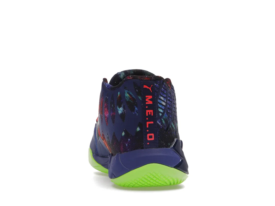 Детские кроссовки для мальчиков с принтом Puma LaMelo Ball MB.01, Elektro Blue Green Gecko — фото 4